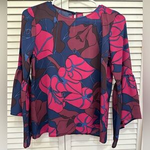 Loft Size XSP Floral Print Women's Blouse